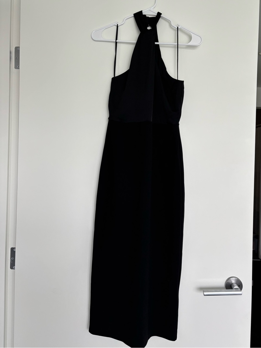 Express Black Halter Maxi Dress